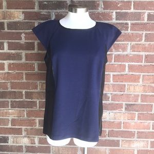 Halogen Faux Leather Top